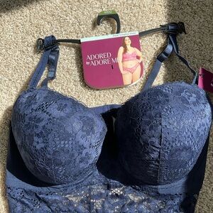 Adore Me Midnight Blue Lace Bra